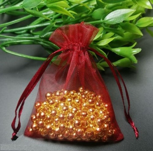 100 bolsas de regalo de organza fiesta boda de Navidad joyería caramelo artesanía bolsas de embalaje - Imagen 12 de 26