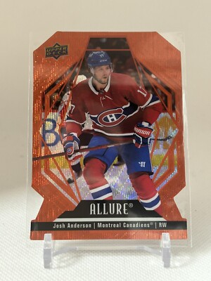 2022-23 Upper Deck Allure JOSH ANDERSON #83 Orange Slice Parallel