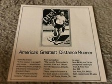 Vintage 1979 STEVE PREFONTAINE TOM JORDAN PRE! BOOK Promo Print Ad 1970s RARE