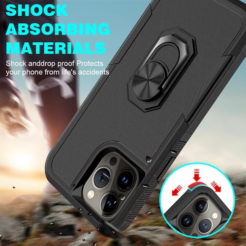 Do Motorola Moto G Stylus 5G 2022 Hybrid Ring Holder Stojak Uchwyt samochodowy Case Cover - Zdjęcie 7 z 39
