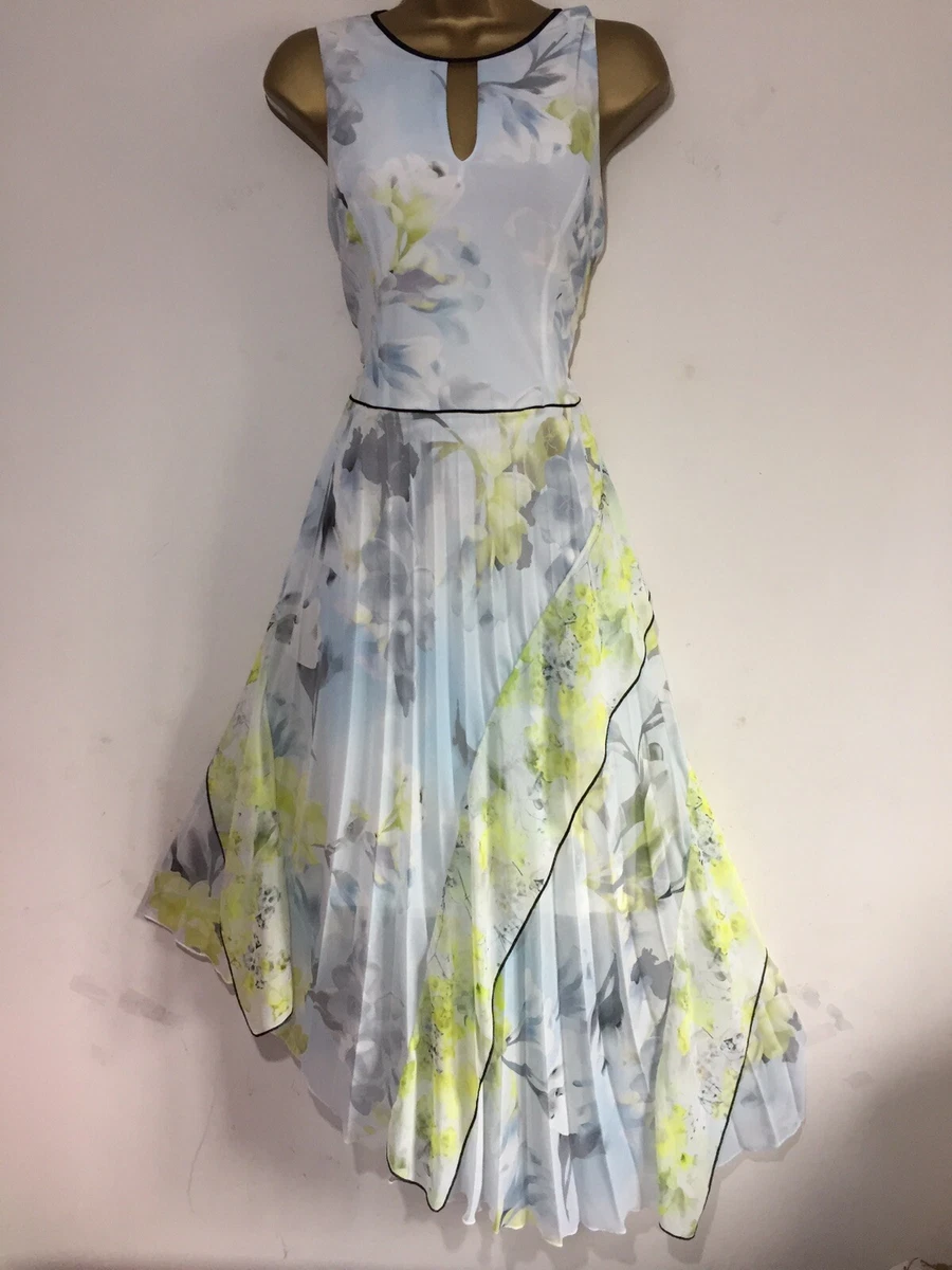 Pale yellow floral dress cheap
