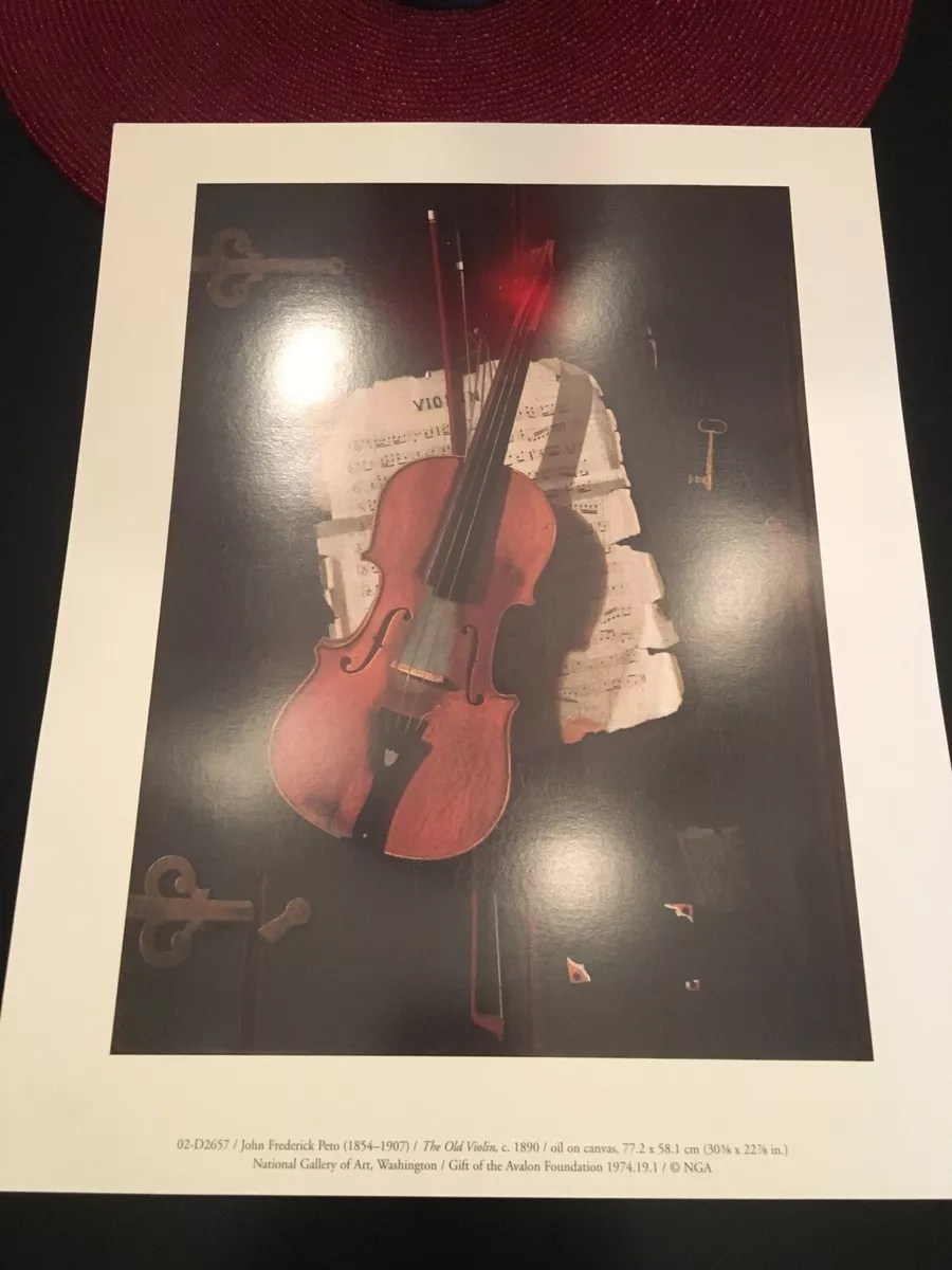 John Fred Peto The Old Violin Art Litho Print National Gallery DC