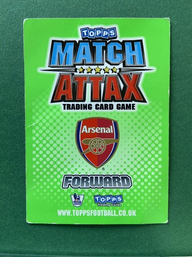 TOPPS MATCH ATTAX 2010-11 - #018 - ARSENAL - ROBIN VAN PERSIE - Picture 2 of 2