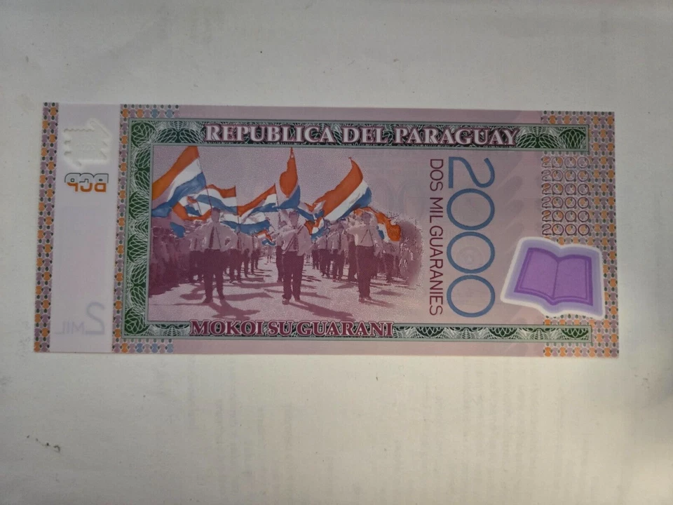 2017 Paraguay 2000 Guaranies Adela and Celsa Speratti Polymer Note - Image 2 of 2