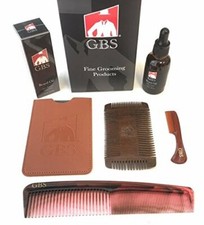 GBS Anti-Static Sandalwood Beard Comb with 7" Dressing Comb