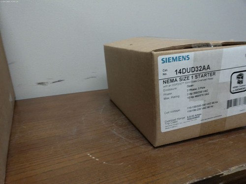 SIEMENS 14DUD32AA NEMA SIZE 1 STARTER 3-PH 3-P W/ESP200 OVER LOAD RELAY - Picture 2 of 6