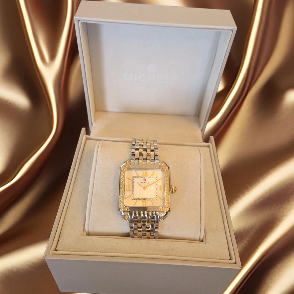 Reloj MICHELE Milou Diamante MMW15A000093 | Dos Tonos Oro/Plata | con Caja Foto 2 de 4