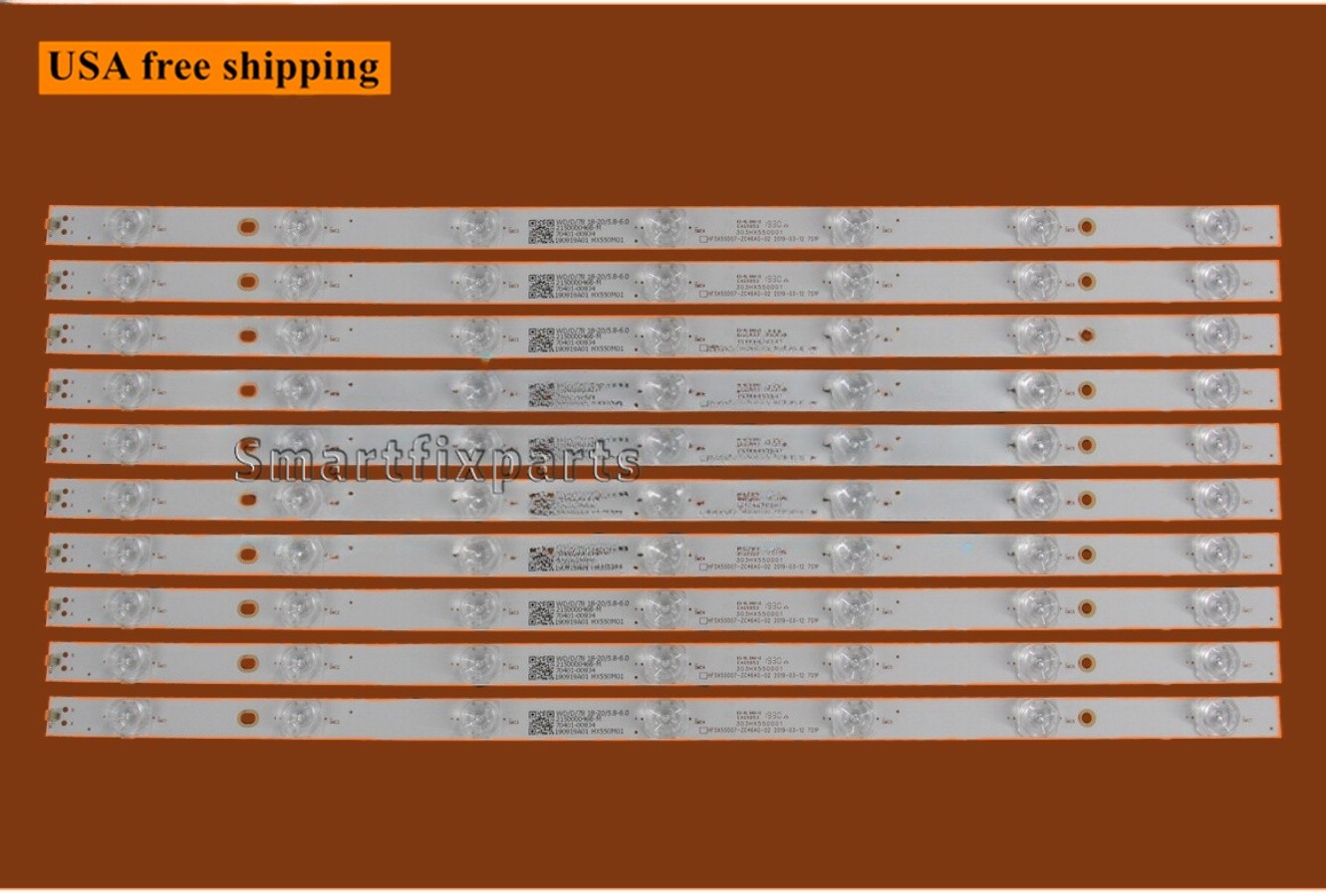LED Backlight Strips For Vizio M556-G4 HFSX55D07-ZC46AG-02 BOE1550WU1H