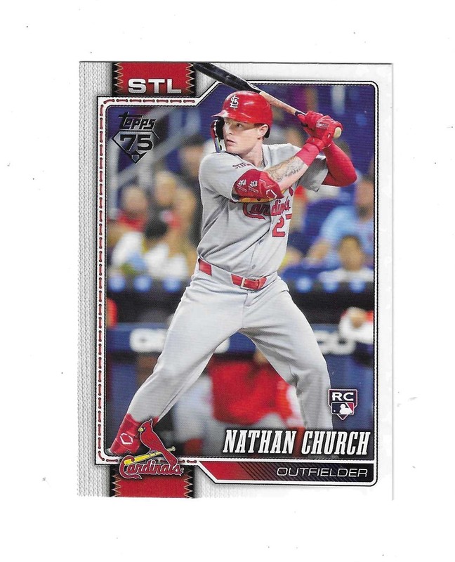 2026 Topps Series 1 Nathan Church Rookie Card #24