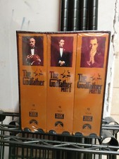 Set of 3 Paramount Pictures The Godfather Collection Part 1, 2, 3, VHS Tapes