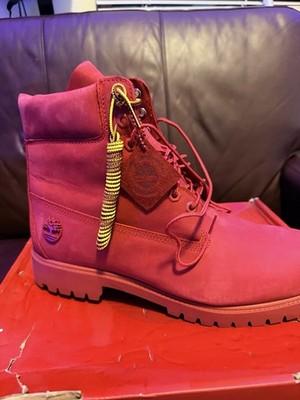Timberland Heritage 6-Inch Waterproof Boot (Dark Red Nubuck)