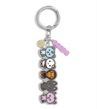 A BATHING APE x aespa Metall Schl&uuml;sselanh&auml;nger Multi Brandneu
