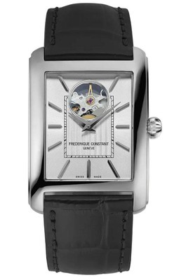 Frederique Constant Carree Heart Beat Schwarz Herren Armbanduhr FC-311S4C26