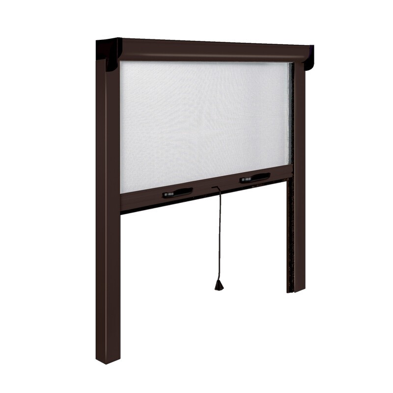 Zanzariera Verticale Opera 140x240 Marrone: Design Minimal e Sicurezza