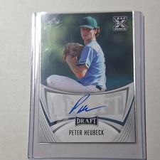 Leaf 2021 Draft Peter Heubeck Rookie Autograph Baseball Trading Card #BA-PH1