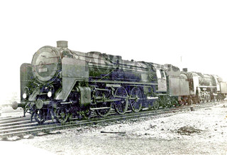 Steam Locomotive Photo 01 003 and 02 005 in Heimat Bw Hamm 1926