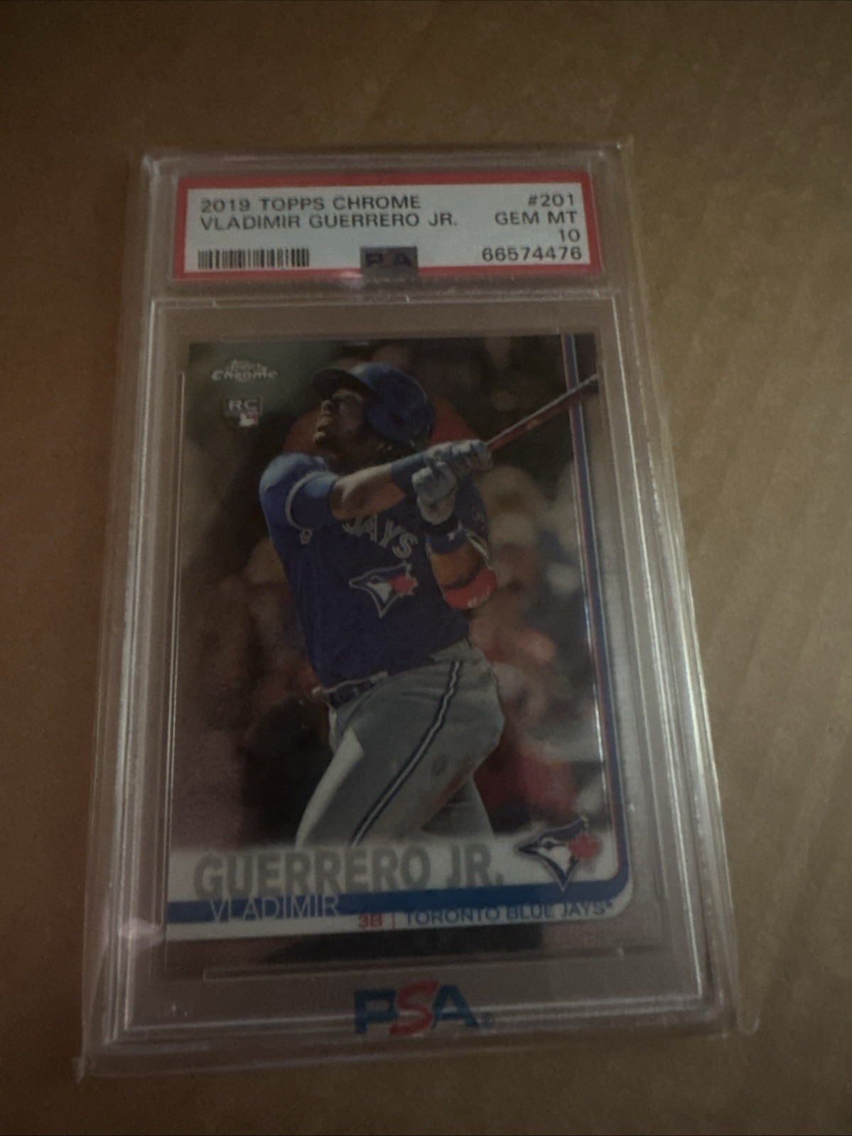 2019 Topps Chrome #201 Vladimir Guerrero Jr PSA 10 Gem Mint RC Blue Jays