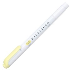 ZEBRA B-WKT7-MY Highlighter, Mildliner, Yellow, 1 Count Pack of 10 , yelow