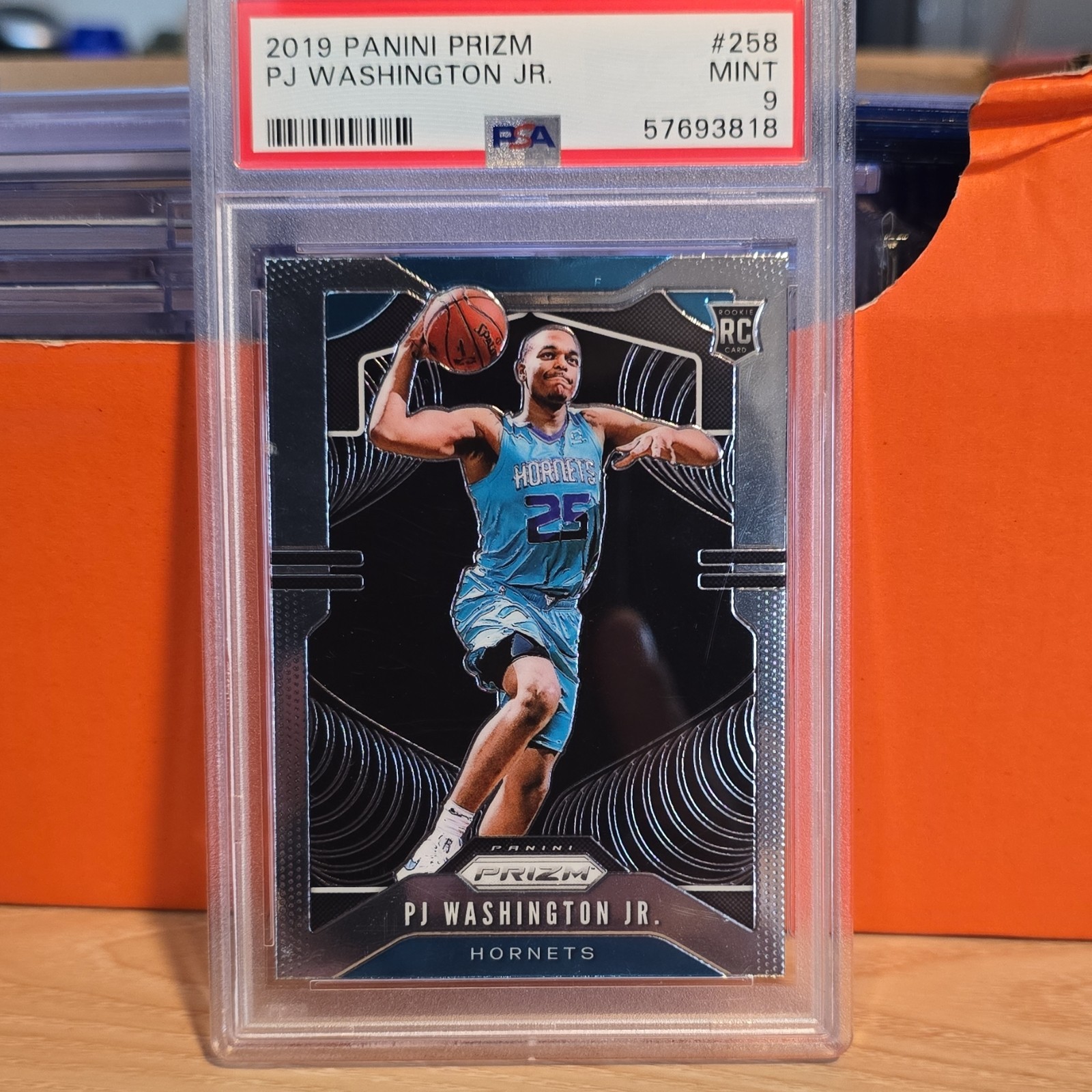 2019-20 Panini Prizm PJ Washington Jr. #258 Rookie PSA 9 Hornets