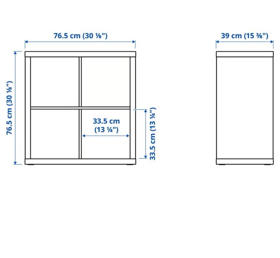 Estantería IKEA KALLAX - Nogal/Gris Claro (003.601.39) Foto 3 de 4