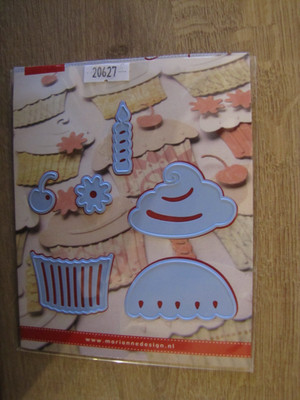 Stanzschablonen Marianne Design Creatables  LR0160 Geburtstag, Cup Cake, Kuchen