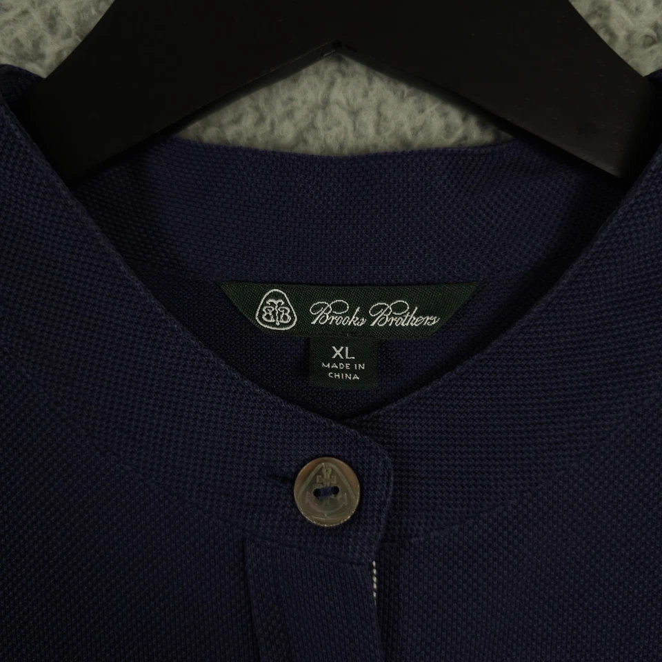 Vestido Camisa Brooks Brothers Mujer XL Azul Piqué Tejido Cinturón Náutico Midi Golf Foto 3 de 4