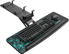 EUREKA ERGONOMIC Tastaturauszug Verstellbar Tastatur-Halterung Schwenkbar Büro