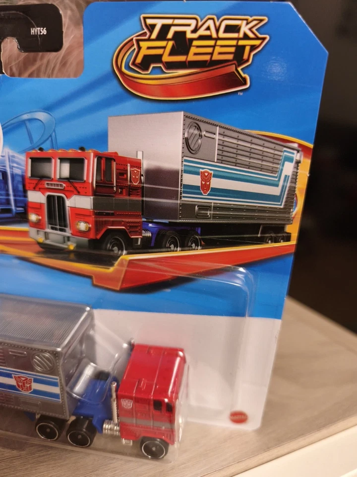 Camion Hotweels Track Fleet Transformers "Optimus Prime" Mattel Nuovo Hasbro - Immagine 2 di 4
