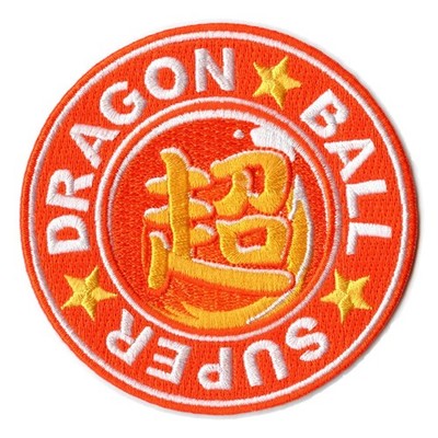 Dragon Ball Z Super Patch Anime Round Logo Embroidered Iron On - L