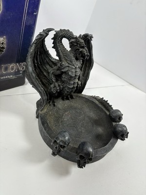 Mystical Creations Dragon Ashtray Damage Horns