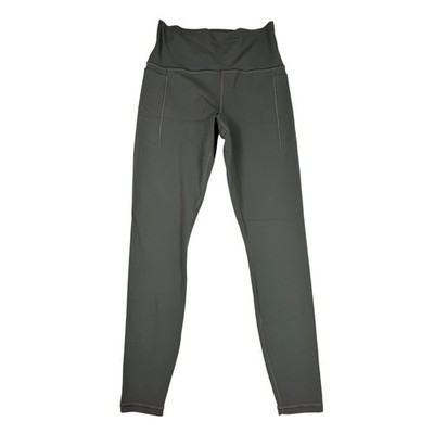 Athleta Transcend Stash Tight Leggings Sage Green/Gray High Rise Small