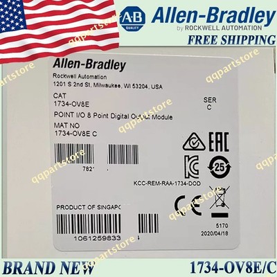 New AB 1734-OV8E/C I/O 8 Point Digital Output Module US Free Ship AB