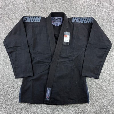 NEW Venum Contender Evo BJJ Gi Black Mens Size A2 Brazilian Jiu Jitsu Kimono