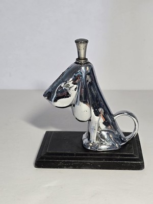 Vintage 1935 Ronson Hound Dog Striker Lighter Art Metal Works USA NEEDS REPAIR 