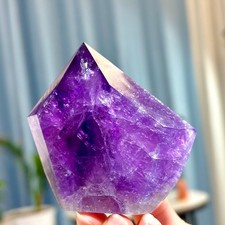 269G Natural Amethyst geode quartz cluster crystal specimen Healing