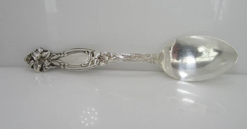International FRONTENAC Teaspoon Sterling Spoon 5 7/8" Engraved " W "