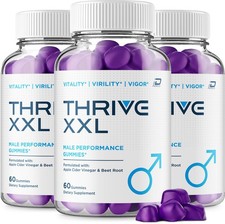 (3 Pack) Thrive XXL Gummies for Men – ThriveXXL Gummy Natural Blend Vitamins