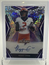 2020 Leaf Flash #BA-RC1, REGGIE CORBIN RC Auto /25, Illinois Fighting Illini