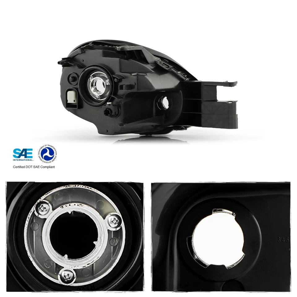 Faros de repuesto con bisel negro neón para Dodge 03-05 izquierda+derecha Foto 3 de 4