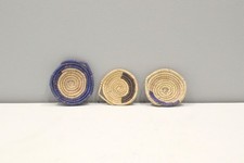 African Basket Botswana Natural Colors Food Basket Set of 3