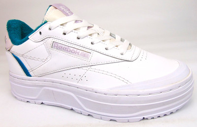 NEW! Reebok Club C Double GED Platform Casual Sneakers Women's Size 7.0 M, White
