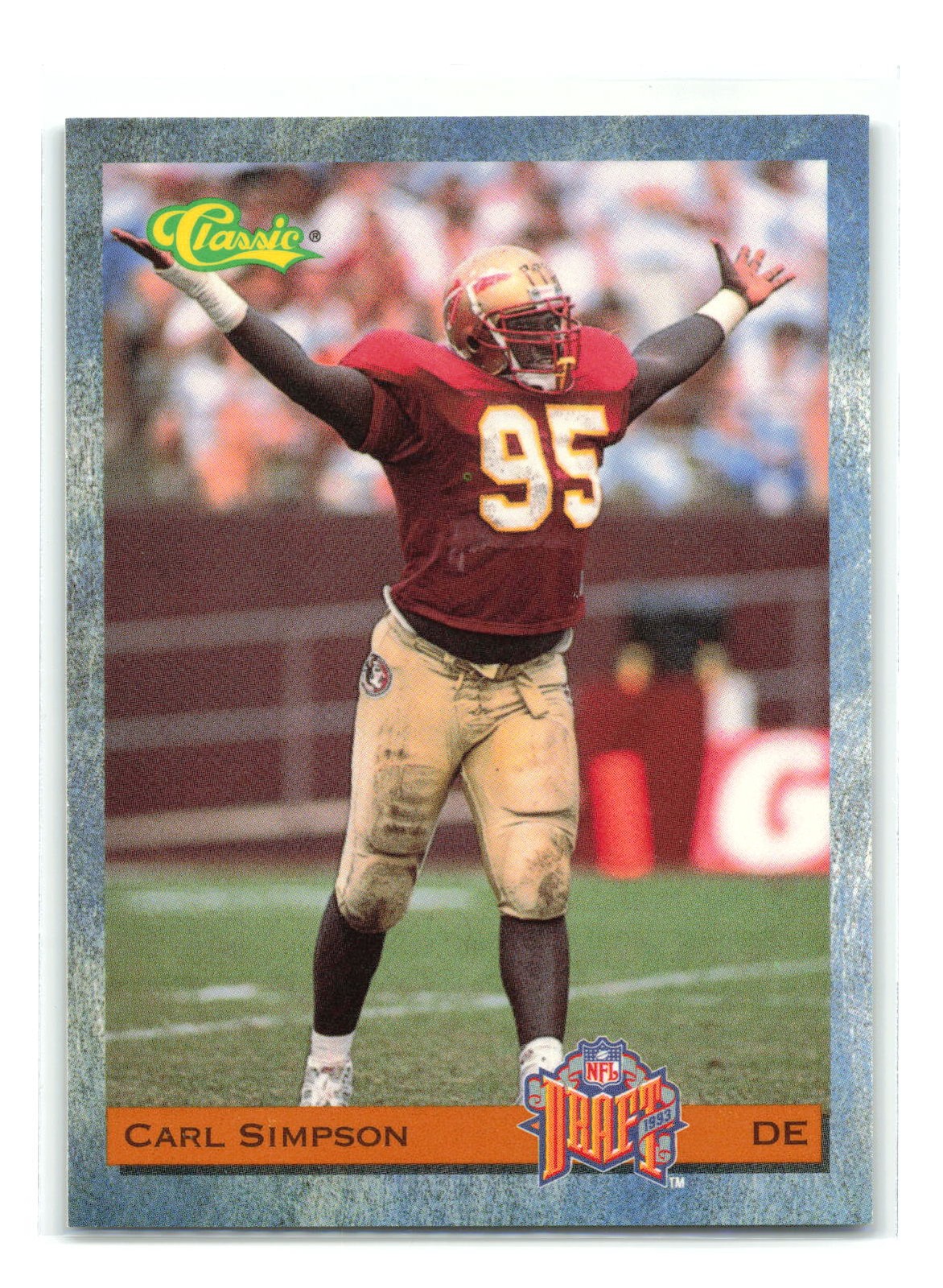 Carl Simpson - 1993 Classic #96 - Chicago Bears