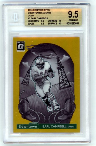 Earl Campbell [Gold] #3 2024 Panini Donruss Optic Downtown Legends card