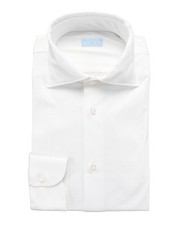 NWT IL SARTORE NAPOLI by VINCENZO DI RUGGIERO SHIRT white jersey 41 16