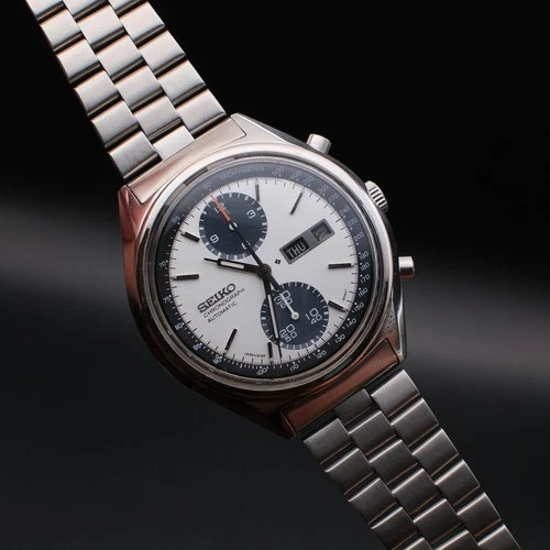 Vintage Seiko Panda 6138-8020 Automatic Chronograph