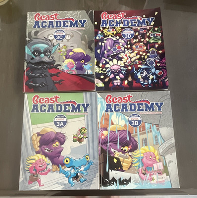 Beast Academy Math Guide Level 3A 3B 3C 3D Textbook Jason Batterson