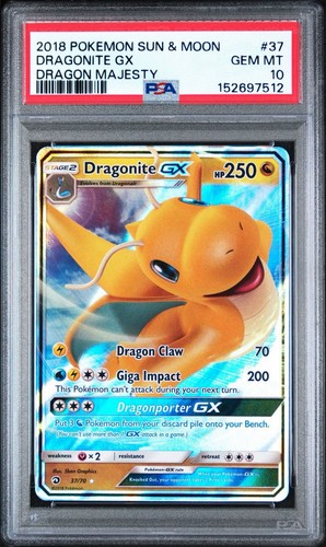 Dragonite-GX graded PSA 10 for sale on eBay