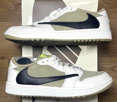 Sz 10- Brand New Travis Scott x Air Jordan 1 Low Golf Neutral