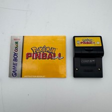Pokémon Pinball (Nintendo Game Boy Color, 1999) with Manual Corrosion on Rumble