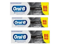 Oral-B 3D White Advanced Luxe Charcoal Toothpaste, 100ml, Pack of 3, Peppermint 89.90 per litre